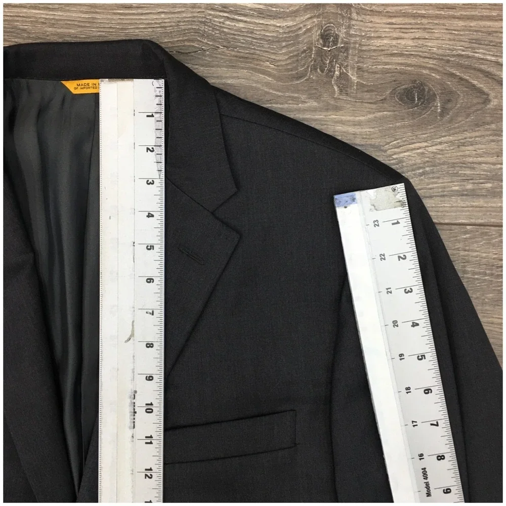 HICKEY FREEMAN Mens Wool Blazer Sport Coat Casual Jacket‎ Size 44L Classic Suit